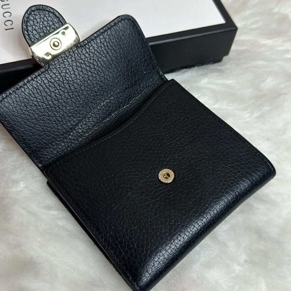💯Authentic Gucci Compact Leather Wallet🍀 - Picture 6 of 11